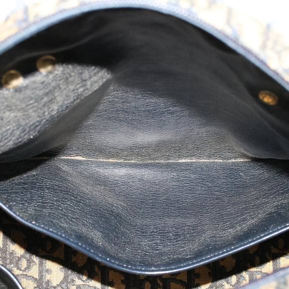 Christian Dior Trotter Canvas Hand Bag Navy Auth rd5259 - Picture 12 of 16